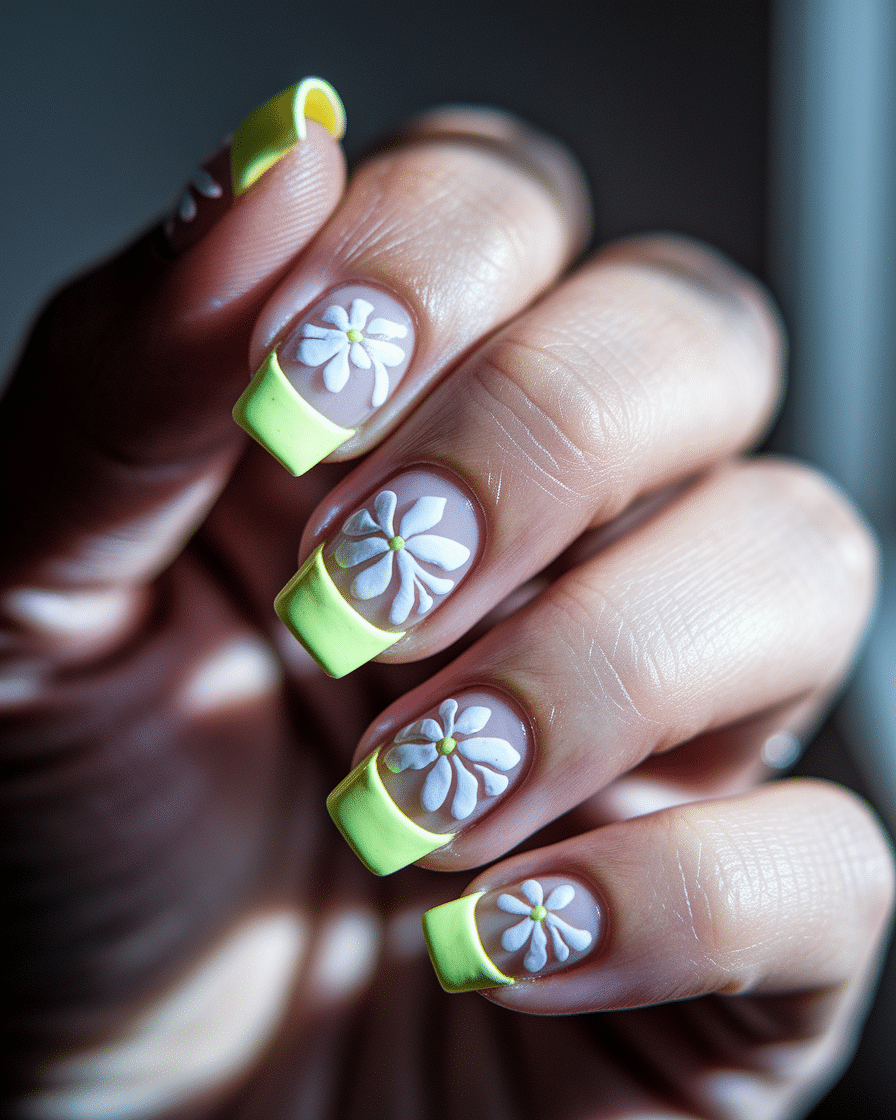 0012_2_a-close-up-photograph-of-a-hand-with-ele_hyOhTdsSSOmT3tLLCXW08A_mj3yb7YsS1Cvad2mnB5xYA Fresh Nail Ideas with Floral and Yellow Designs for Every Season