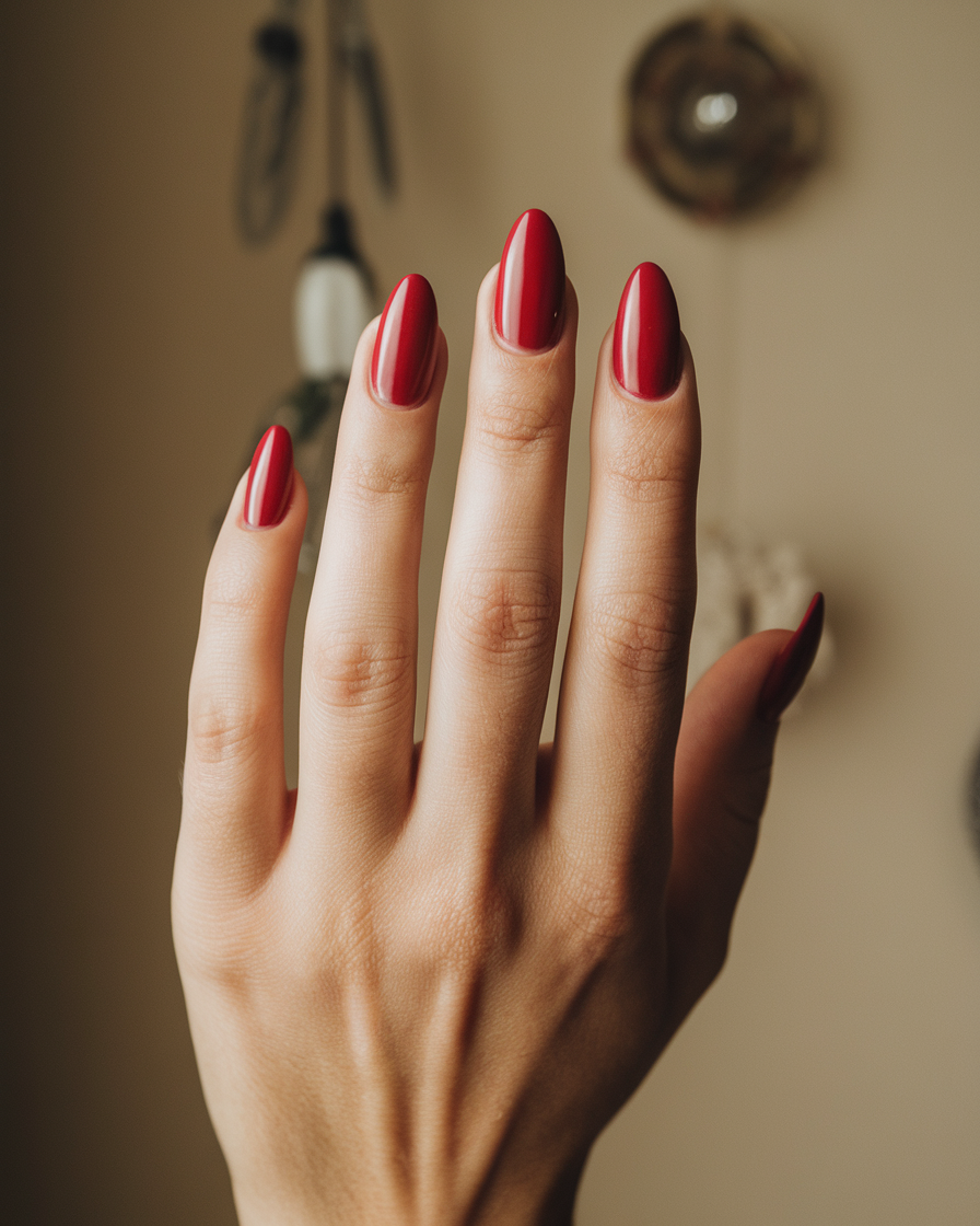 0012_2_a-still-of-a-medium-shot-of-a-hand-with-_OfrZlo-zSuaA1LuOCPNFmg_cU-65rgbRG2TijXZAeU_8g Vintage Red Nail Ideas That Never Go Out of Style