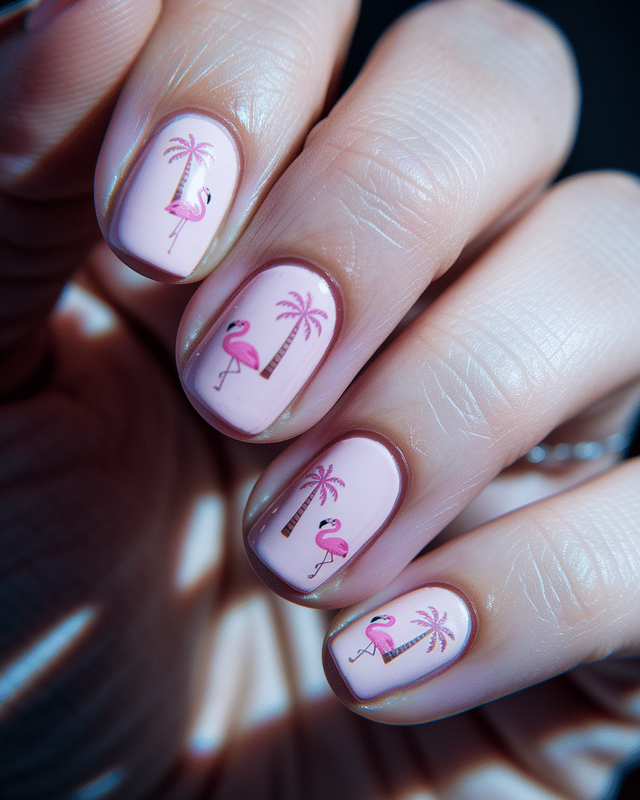 0012_3_a-close-up-photograph-captures-the-intri_LcXeHjUjTDGy4r7zSMYGgg_1yci0Q2XQemOz3Wl9re5dg Tropical Nail Designs for Summer: Palm Tree Nail Ideas That Scream Vacation