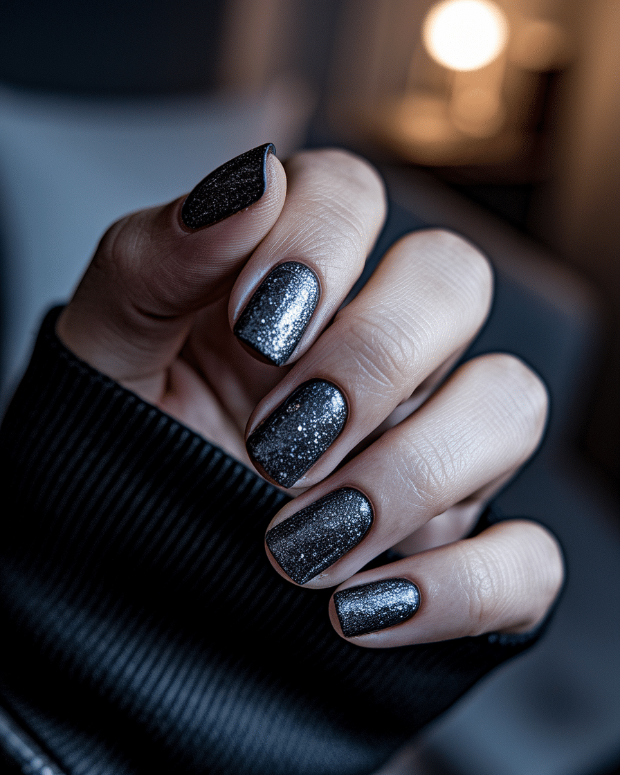 0013_2_a-close-up-photograph-captures-the-intri_1th3nRqNTASwiMVXQP0zog_LZX7ZMbETbqtdEvrno_Efg The Sparkle Trend That Never Fades: Embracing Silver Glitter Nails for Every Season