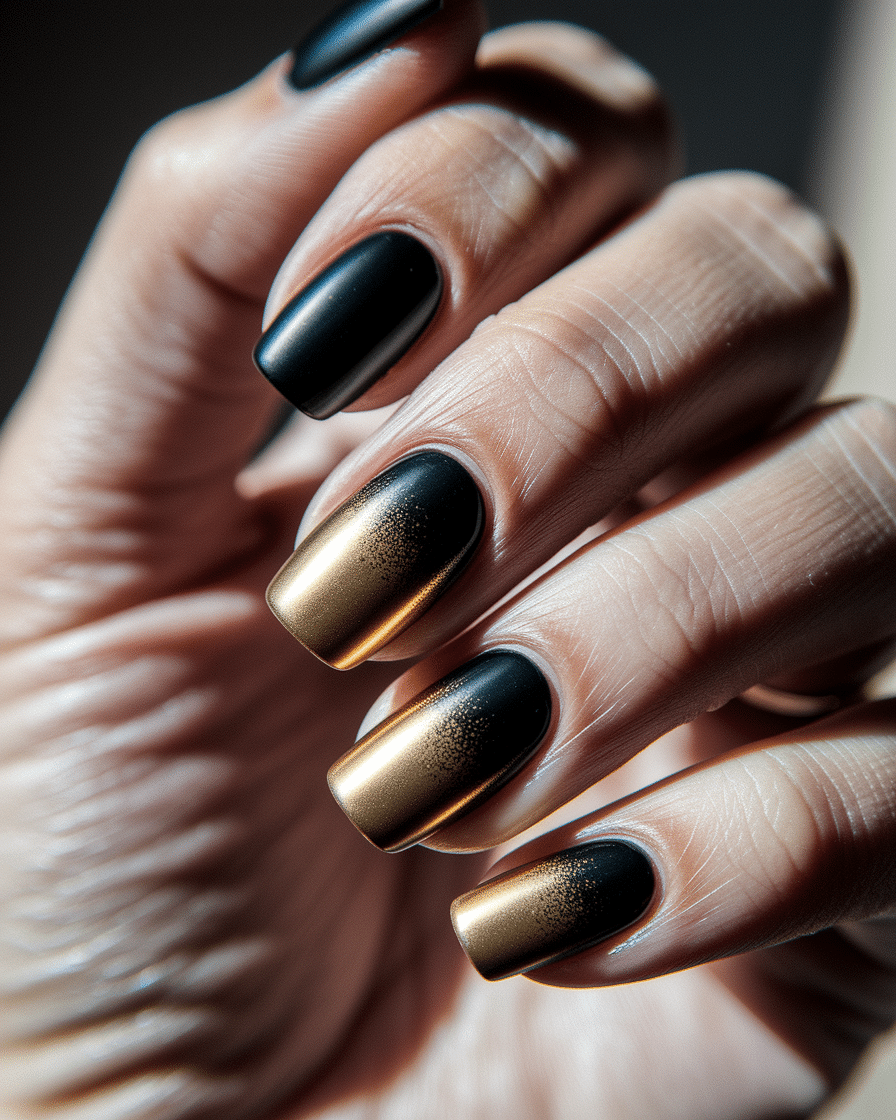 0013_3_a-close-up-photograph-captures-the-intri_aBHbLWbDTNiSludg7qwoOg_vXpqc9X7SACmEmmtHortkA Elegant Nail Design Ideas with Timeless Black and Gold Combinations