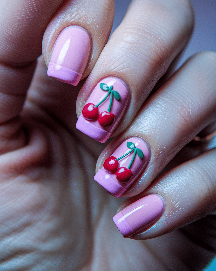 0014_3_a-close-up-photograph-captures-a-hand-wi_eJVBwymXQ9G6dgBno3ZaaA_-trw2TRfSrW4oc3mQ1MIHA Sweet and Stylish Nail Art Ideas That Will Add a Fruity Pop to Your Look