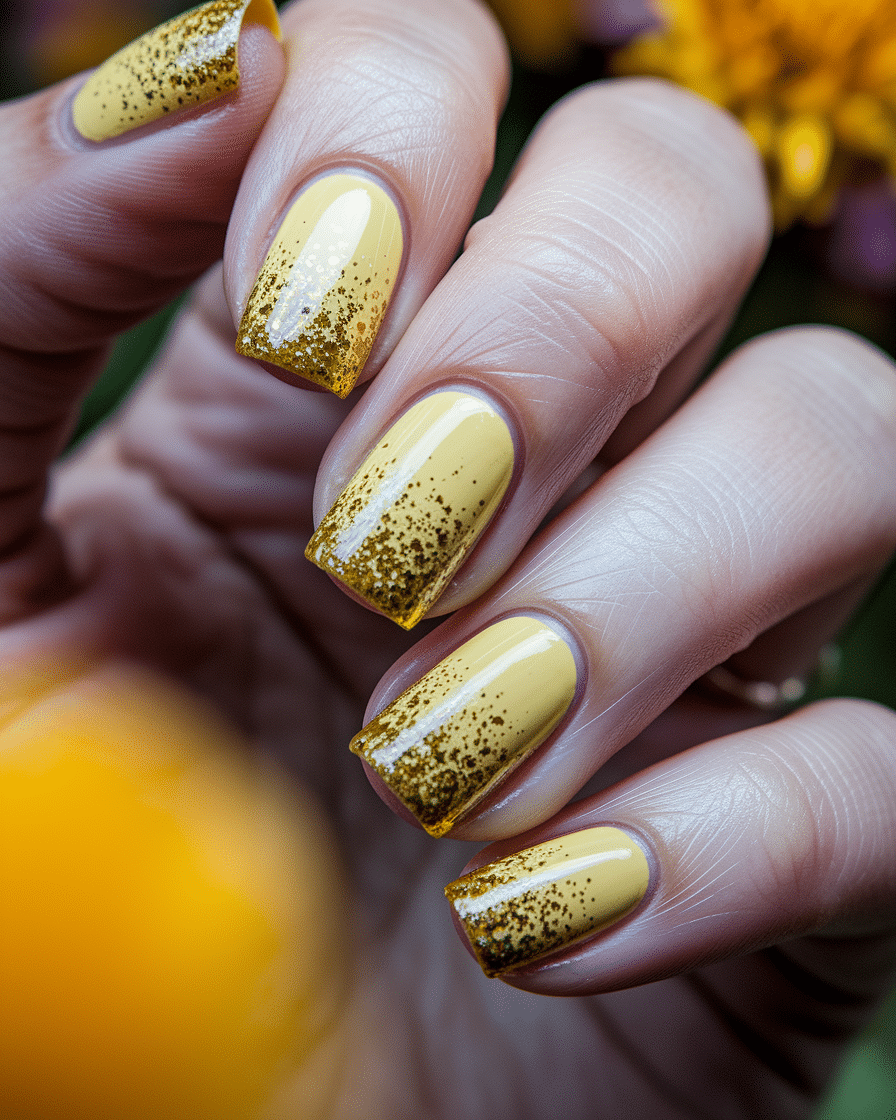 0015_2_a-close-up-photograph-captures-a-hand-wi_dIPudGNMQ4e-6f93J71yBQ_nyt735B-RuKVg8Cjf7LYSg Bright and Glamorous Nail Designs That Blend Yellow and Gold Perfectly