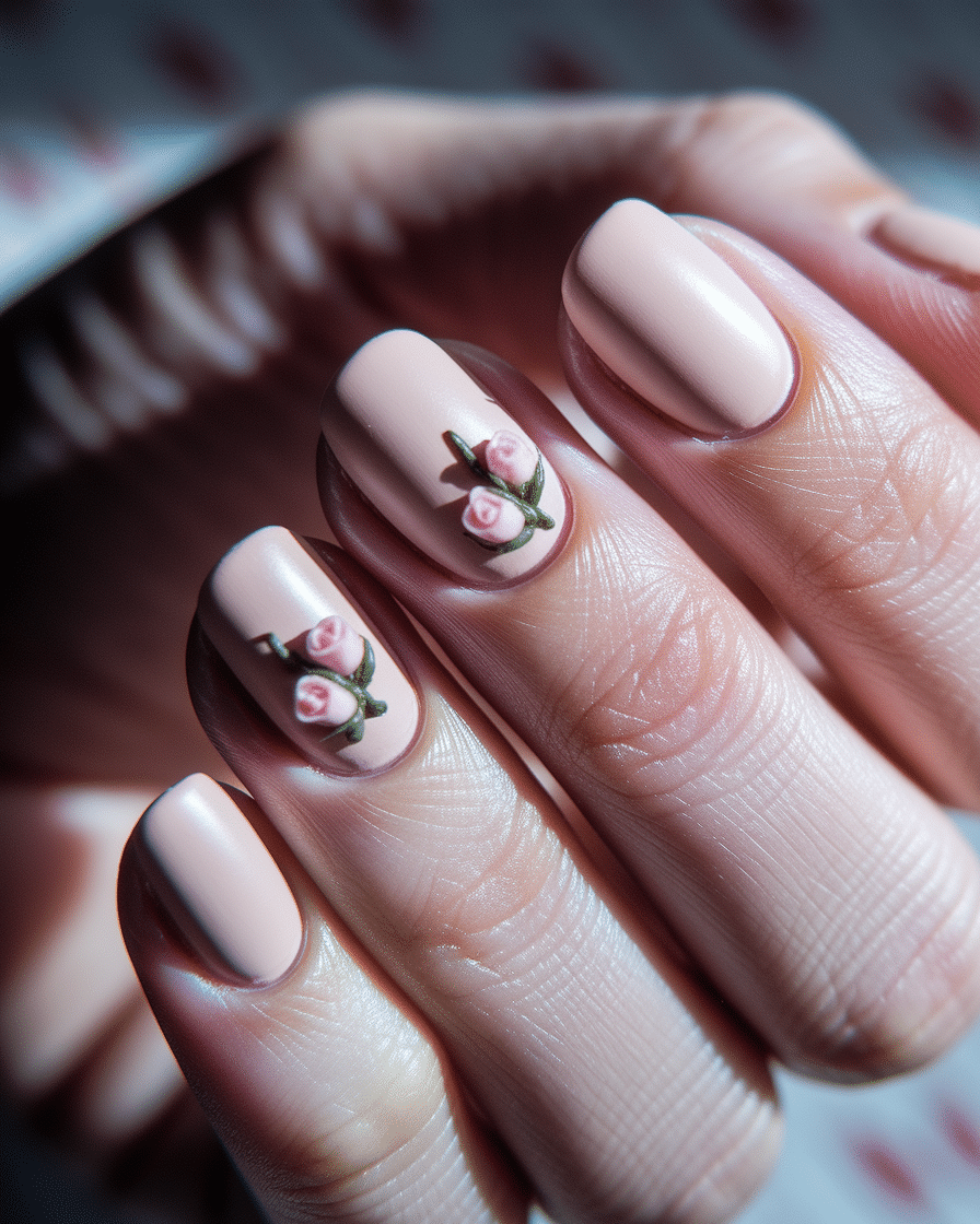 0015_2_a-close-up-photograph-of-a-beautifully-m_kaX-t4LJTdOSAsjUvzd31w_xpFcm-CfR4CNZ0NianvFWA Chic Nude Floral Nail Designs for a Fresh and Feminine Look