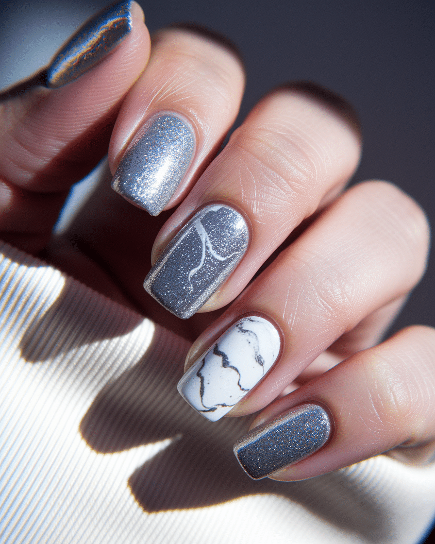 0016_3_a-close-up-photograph-captures-the-intri_uqjBVgdoS3iAFqPNwdIExA_7pYmlsE4TWennbHTaFtkMQ The Sparkle Trend That Never Fades: Embracing Silver Glitter Nails for Every Season