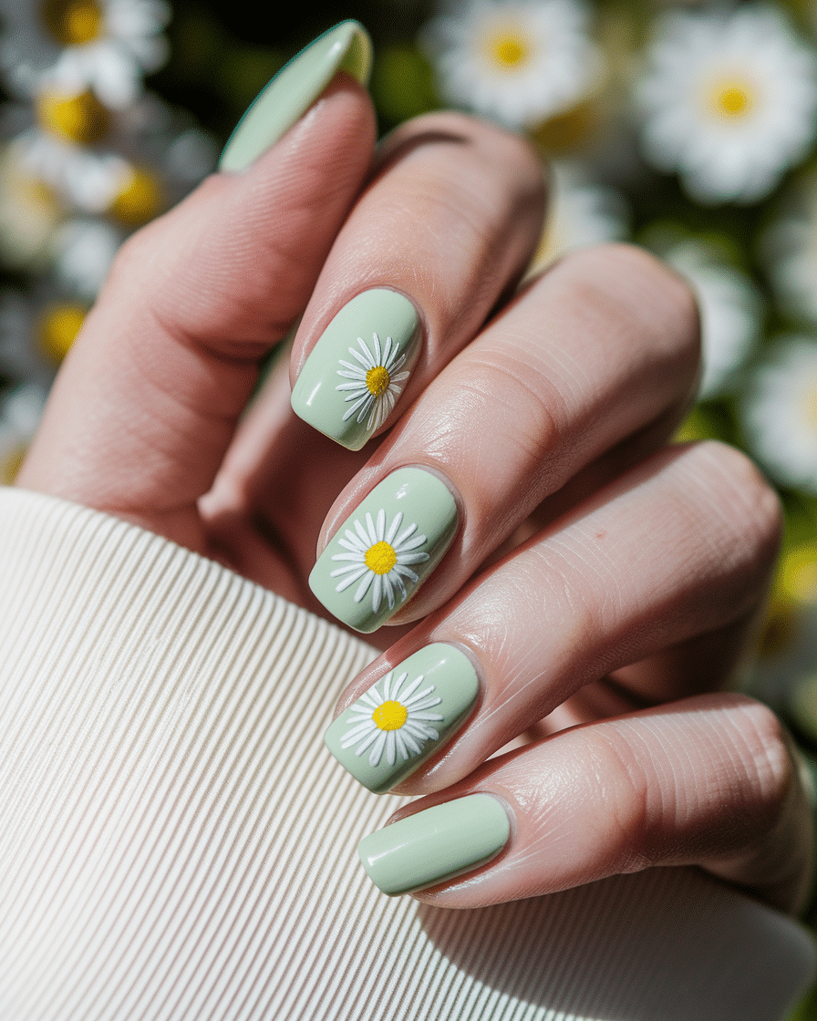 Fresh Green Nail Designs for Spring That Are Perfect for Almond Nails