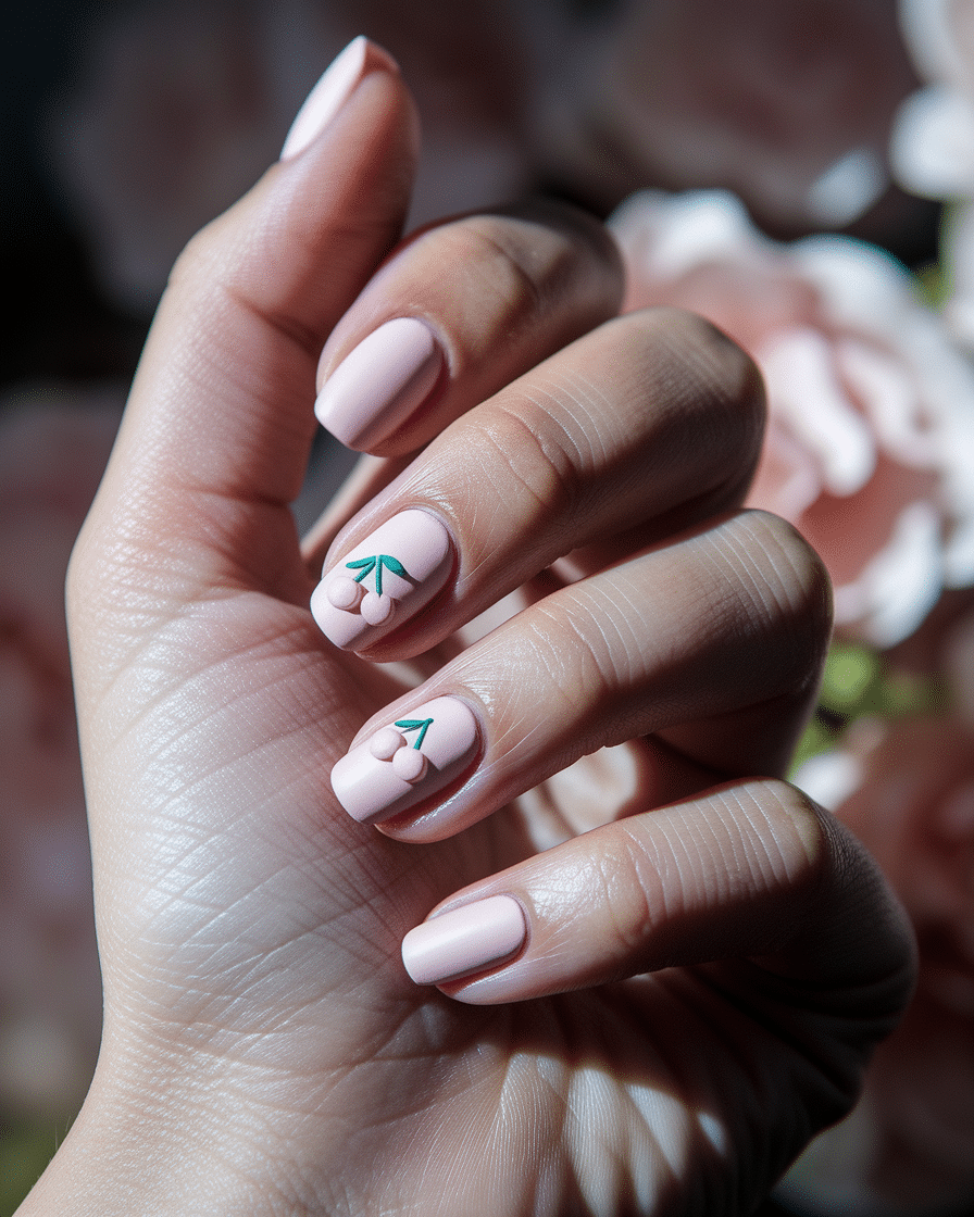 0017_3_a-close-up-photograph-of-a-gracefully-po_lTzZ73FESEGtTABmqAaDjg_C466drR7RaKuX-w2MLc3hA Sweet and Stylish Nail Art Ideas That Will Add a Fruity Pop to Your Look