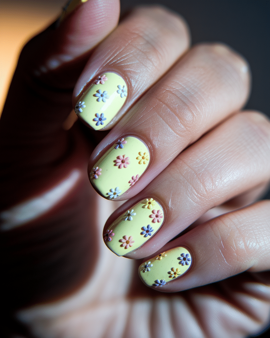 0018_2_a-close-up-photograph-captures-the-intri_fg8DcwkvTCysmgdh_rgzMg_mCBTJfR5SjynkoISzRB5mw Fresh Nail Ideas with Floral and Yellow Designs for Every Season