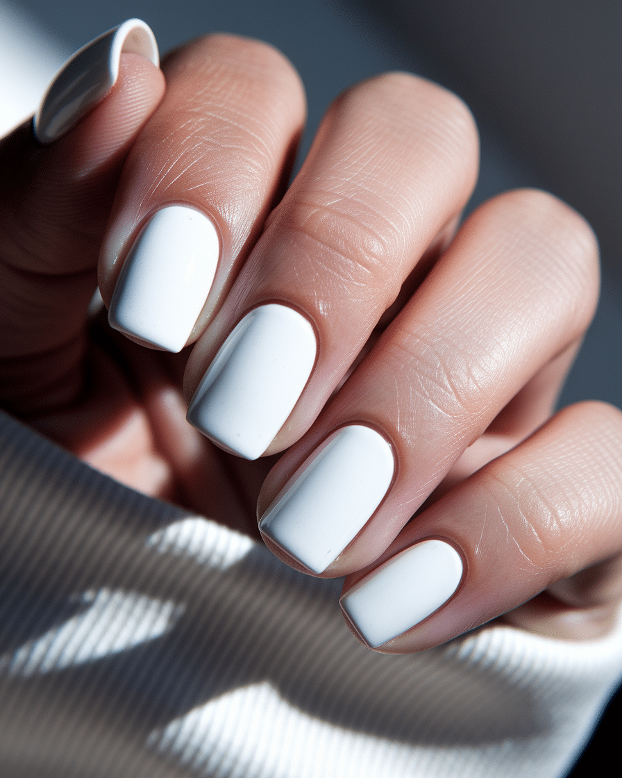 The Timeless Beauty of White Square Nails for Summer
