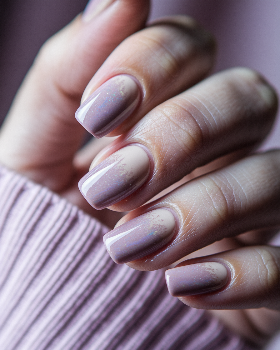 0001_2_a-close-up-photograph-captures-the-intri_RFIDBaR8TKqofu0awkF1MA_lbjzekhhSB6R1qqNywFlcA Soft Neutral Nail Designs with a Pop of Color: The Subtle Art of Lilac and Latte Tones