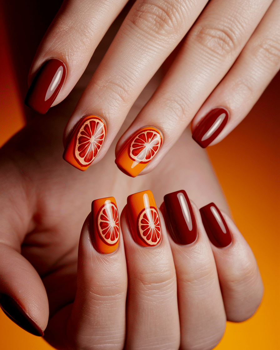 0001_2_a-close-up-photograph-of-a-beautiful-han_DPnLkVTMQqOQxJXQO-krTQ_a2wgJ4AaSaCCHw63ZhdJjA Bright and Zesty Nail Design Ideas Inspired by Citrus and Italian Charm