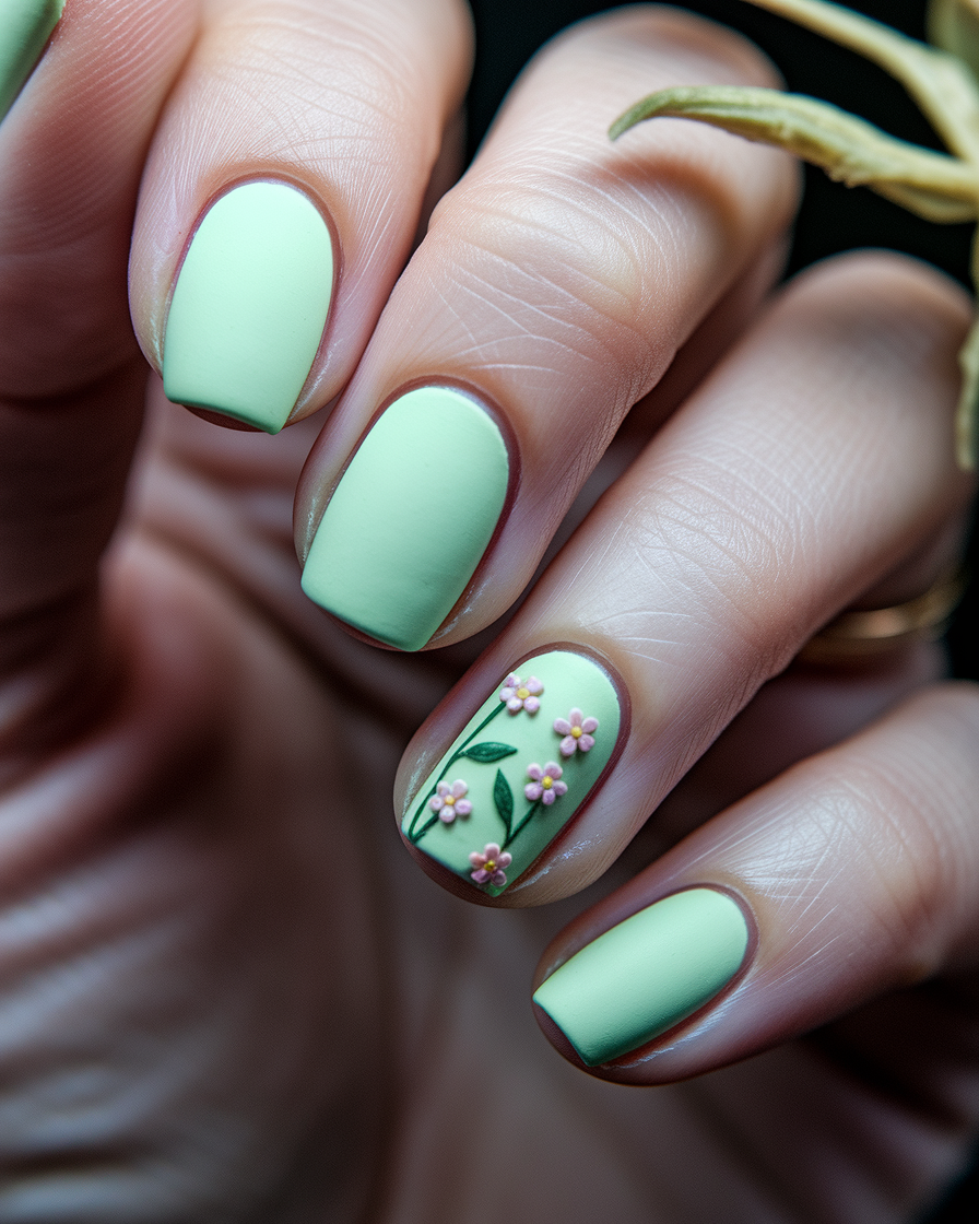 Tropical Floral Nail Designs That Will Refresh Your Manicure Look