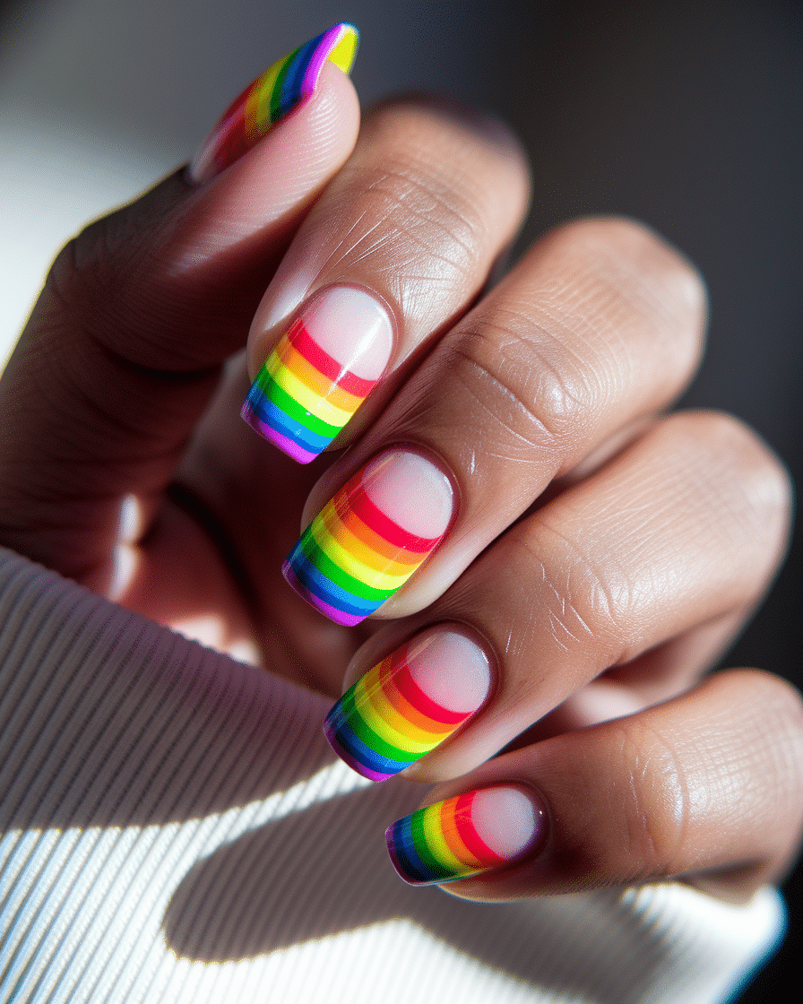 0001_3_a-close-up-photograph-captures-a-hand-wi_OZc2QrvnR5yxRl5BElBJgg_QKzIB7dwSHGgCE2EHOyXIw_cover Bright and Trendy Nail Designs with Colorful Rainbow Tips