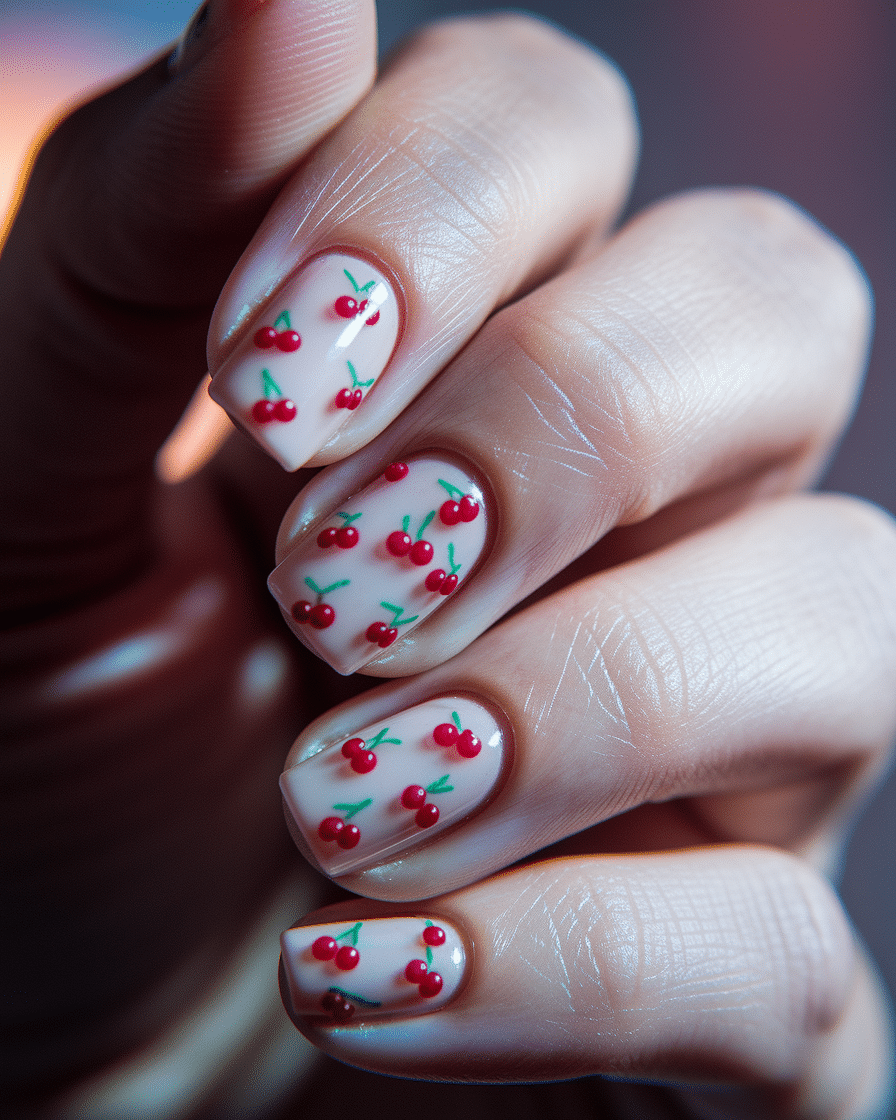 0001_3_a-close-up-photograph-captures-the-exqui_whliAyjnSFGqJ9rYVm48jQ_H18q4YuBQNWXQmT0yGDMUw Cherry Nail Designs with a 3D Twist: The Trend Everyone's Talking About