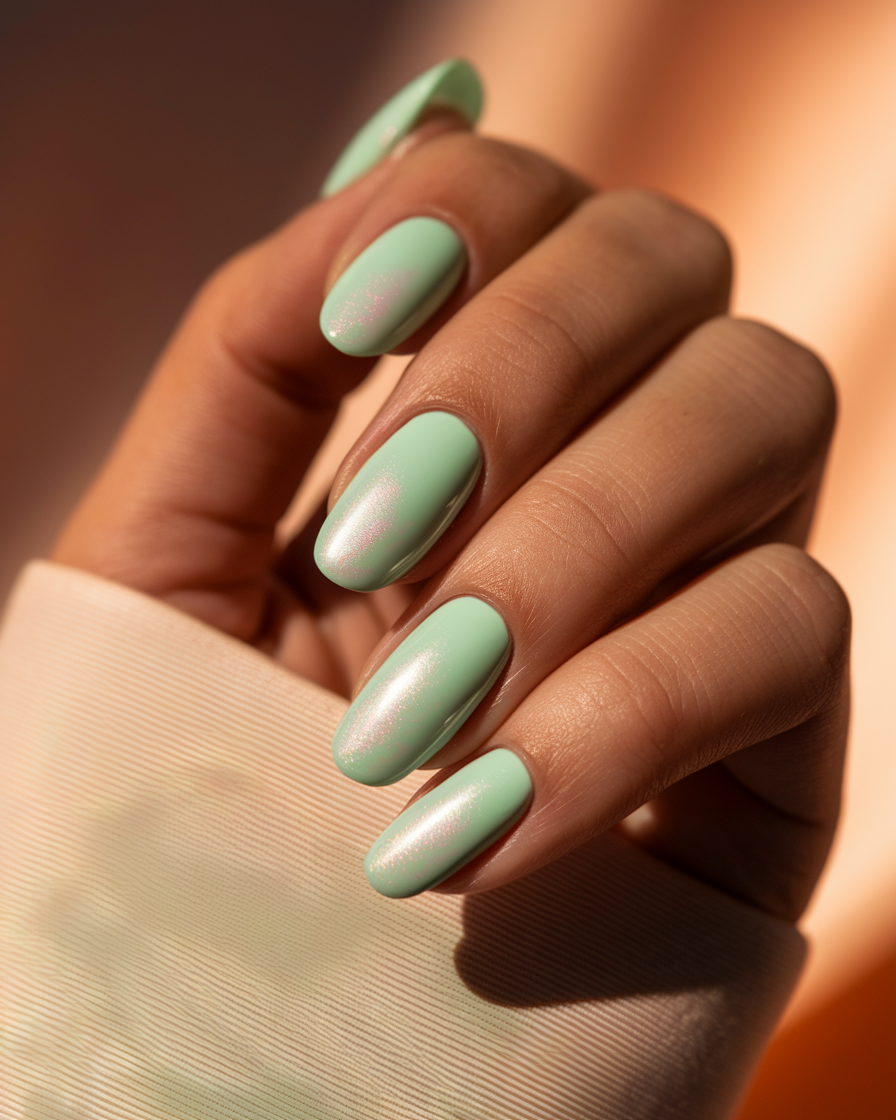0002_1_a-close-up-photograph-of-a-beautiful-han_Fk2Ki__qSQuYZ-xqNzQVrg_geZhpLEUTluIgVarO2FRKA Soft Green Nail Trends for a Clean and Minimal Look