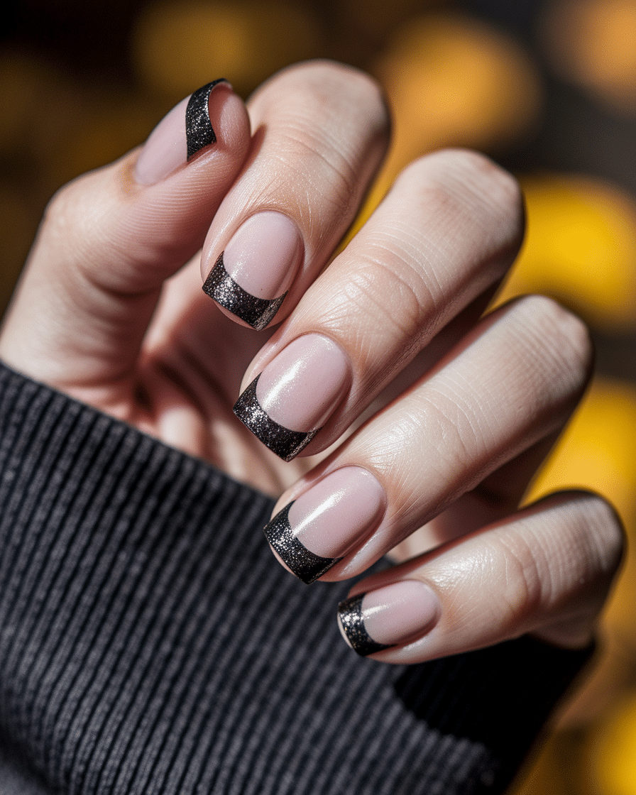 The Ultimate Guide to Black French Almond Nails for Fall