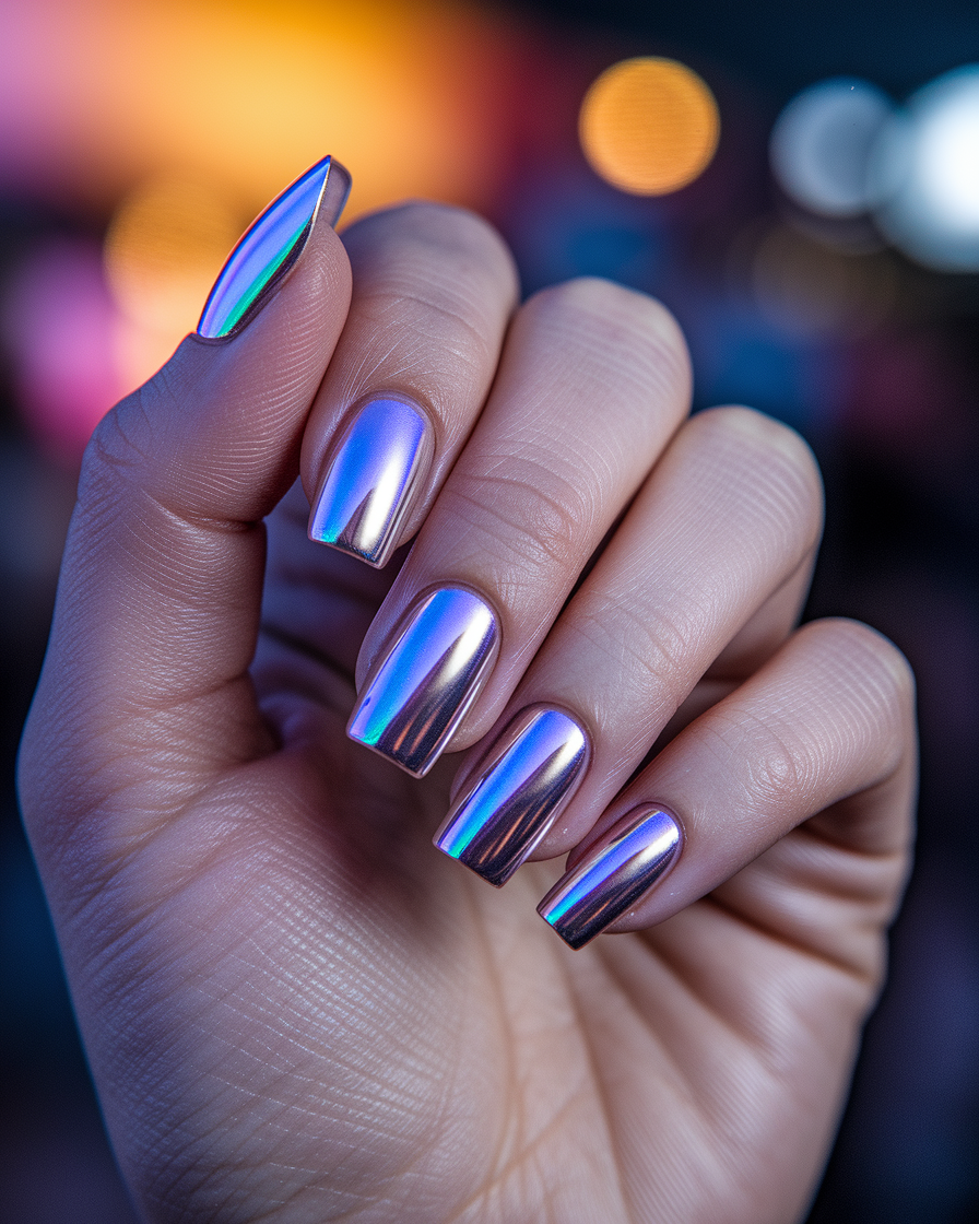 The Rise of Chrome French Tip Nails: A Trend That Combines Elegance and Edge