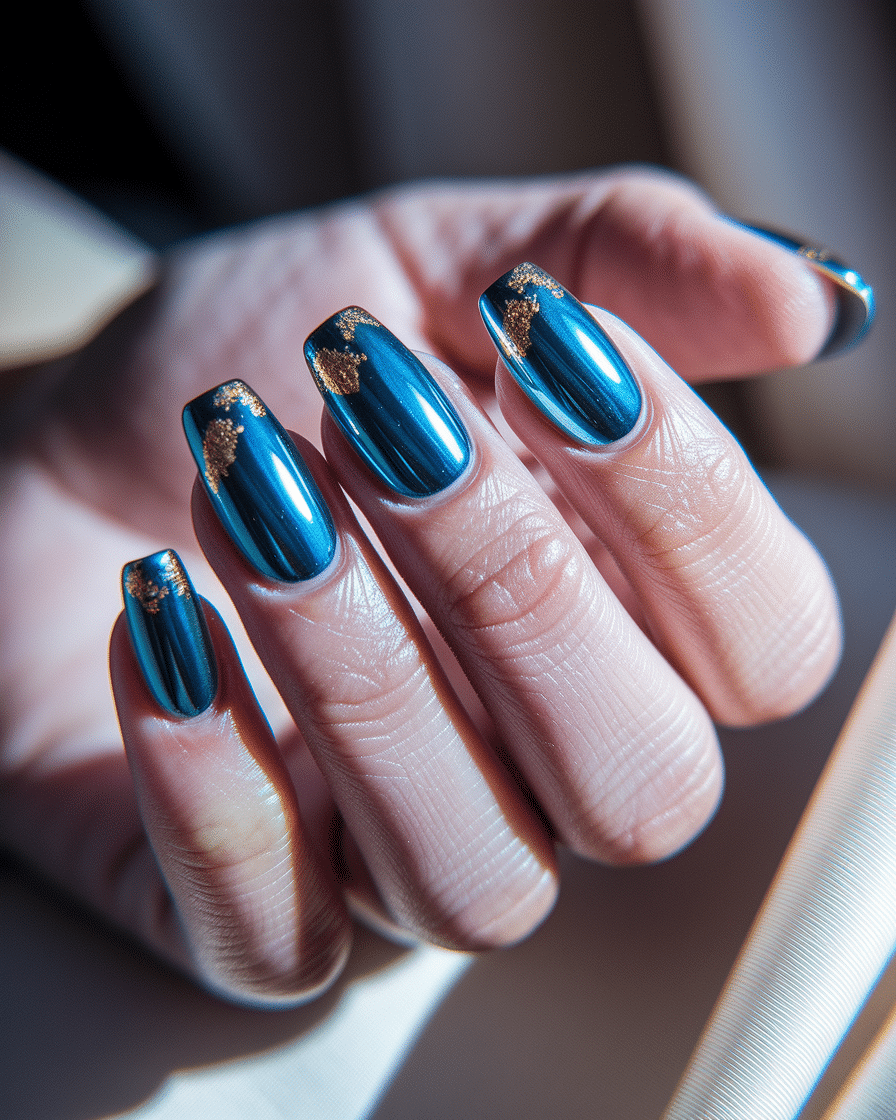 0002_2_a-close-up-photograph-of-a-beautiful-han_IPUpqaWqRSOL-oGXzvHB9w_3TZxUlWlSsSlhFx2cB-YfQ Elegant Nail Designs with Blue and Gold French Tips for a Chic Look
