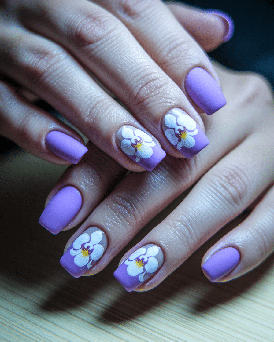 0002_2_a-close-up-photograph-of-a-beautifully-m_dWNTMypFROe0Vb-F1qUkgg_24hrhRi3QMm2aAI2OTAH1Q Elegant French Nail Designs with Floral and Purple Accents
