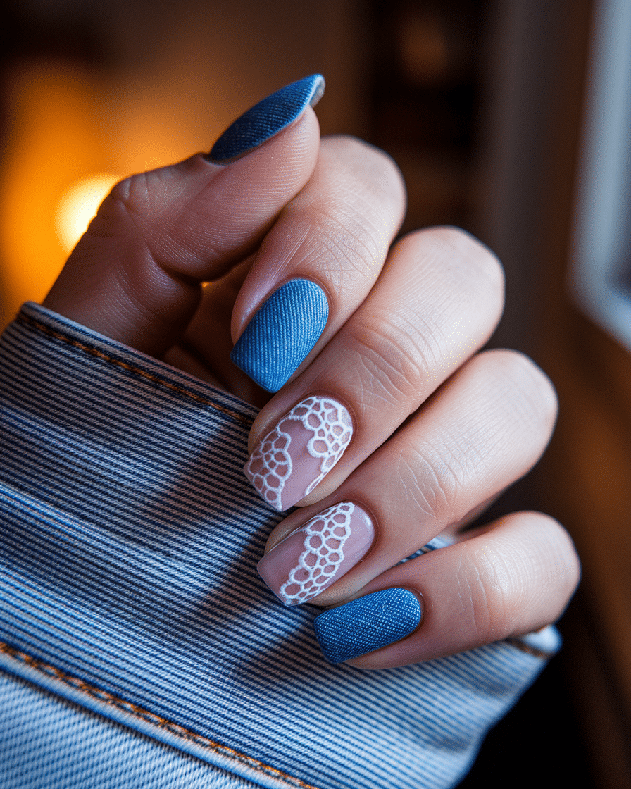 0002_3_a-close-up-photograph-captures-the-intri_utsqyOajTRqtuEMtA2W7rg_9x5Jt_VCRGi2OG3rphGSjA Trendy Blue Nail Designs Inspired by Denim Fashion