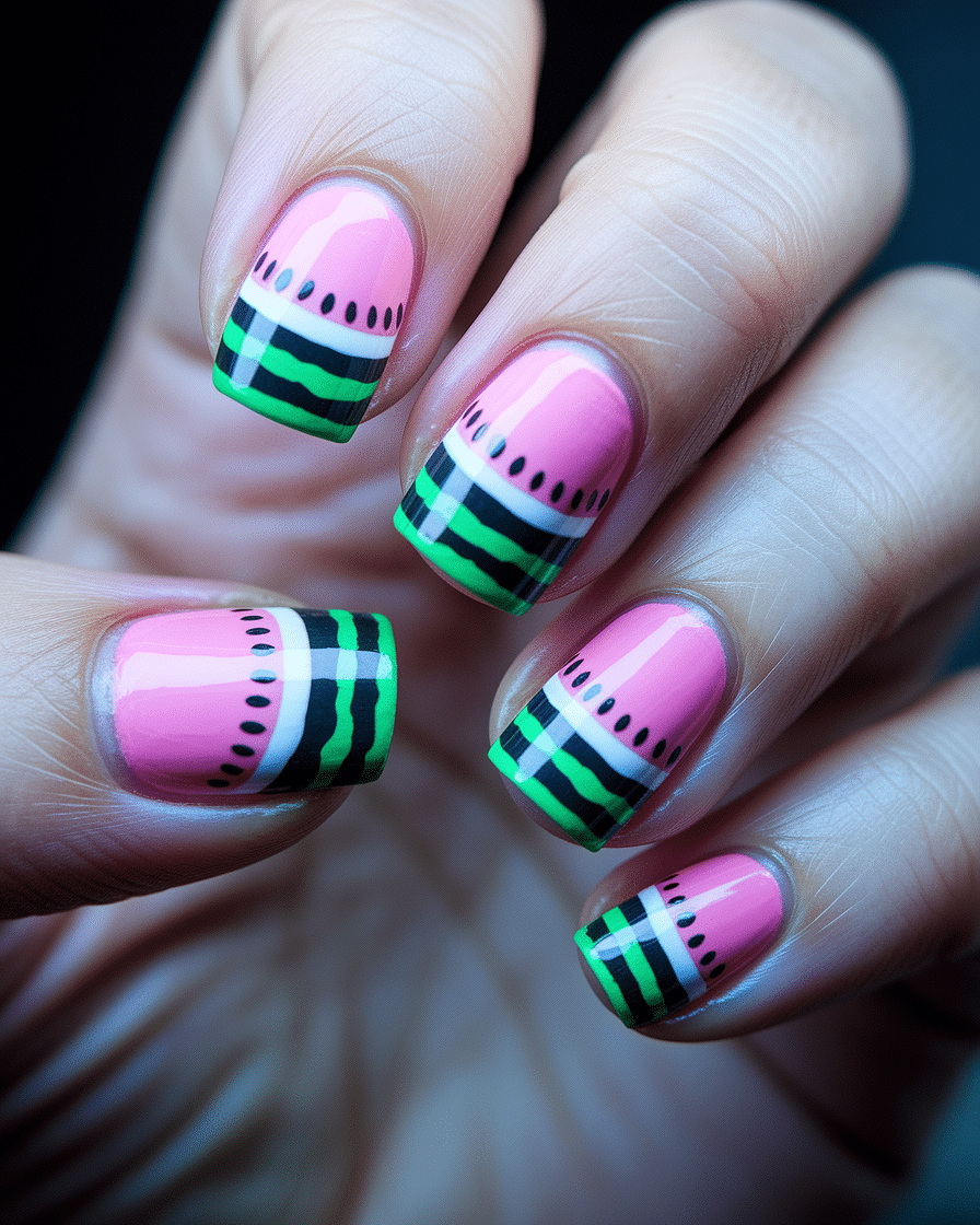 Fresh Summer Nail Designs Inspired by Watermelon: Glossy, Playful, and Perfect for 2025