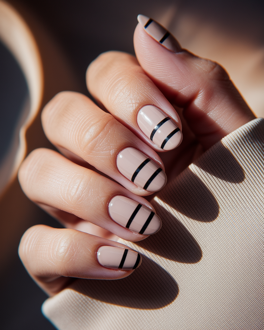 0002_3_a-close-up-photograph-of-a-beautifully-m_vCT2i9Q1SSaOKkFGupKnug_HC0tX7DPTMWjHVdZZT4Ldw Elegant Neutral Nail Designs with a Nautical Twist