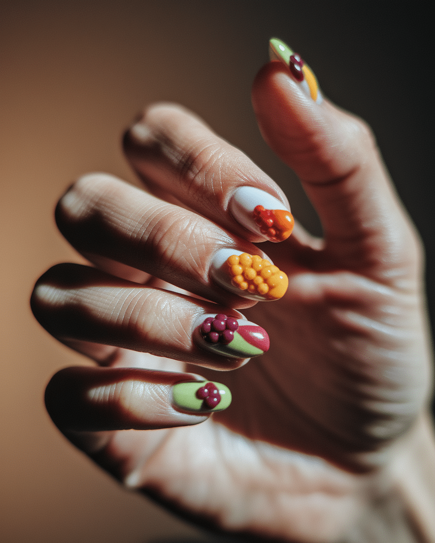 0002_3_in-a-close-up-photograph-a-hand-graceful_qVv_hcK4ROStWyp4Hk8YWw_Tl082YcSR0qelH4qcDRLCw Fresh Fruit-Inspired Nail Designs Perfect for Summer Manicures