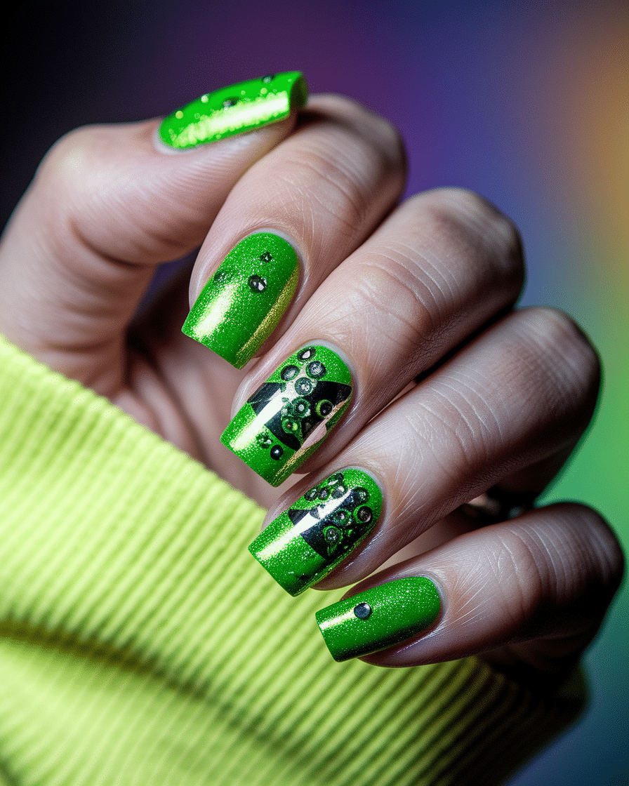 0002_3_in-a-close-up-photograph-a-hand-with-ele_nUeE7MB9SpWNSQDTzNDOFg_-fp1sNP7RlqZytzbnKFdew Sparkling Nail Design Trends Inspired by Early 2000s Fashion