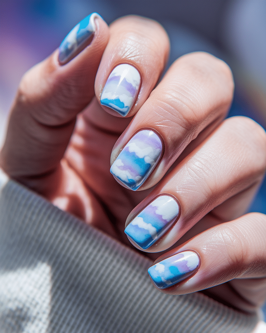 Watercolor Nail Art Designs That Look Like Miniature Paintings