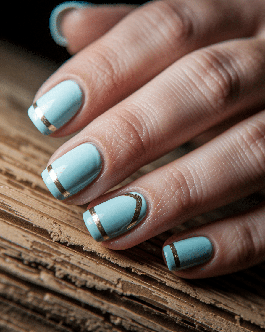 0003_2_a-close-up-photograph-captures-the-intri_RLofOXv6T0mLHSBGld1Nbg_5Le_5w4FTqqW3nQlTfHu5Q Elegant Nail Designs with Blue and Gold French Tips for a Chic Look