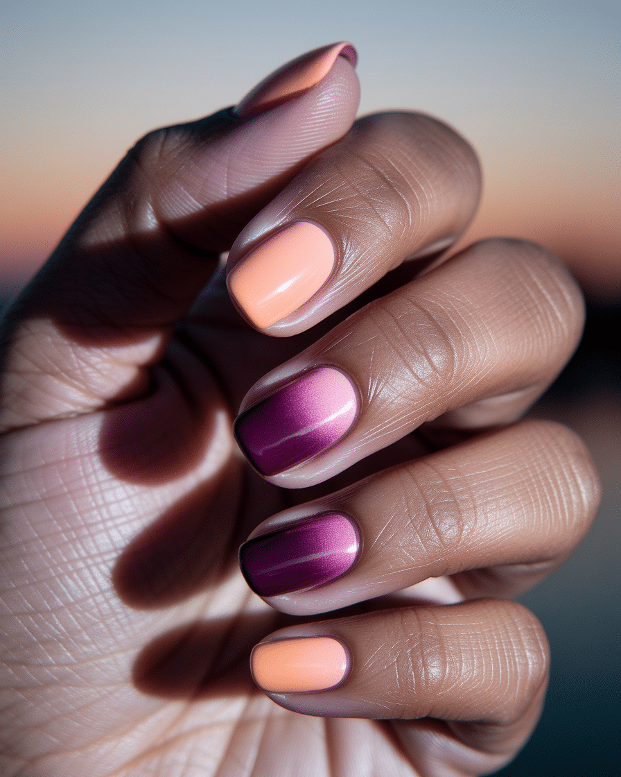 0003_2_a-close-up-photograph-captures-the-intri_pSb4Bjc9R4ie5YHgmlAEnA_2daTMc5uQG6WlvxAhmQvNQ Ombre Coffin Nails That Glow Like a Summer Sunset