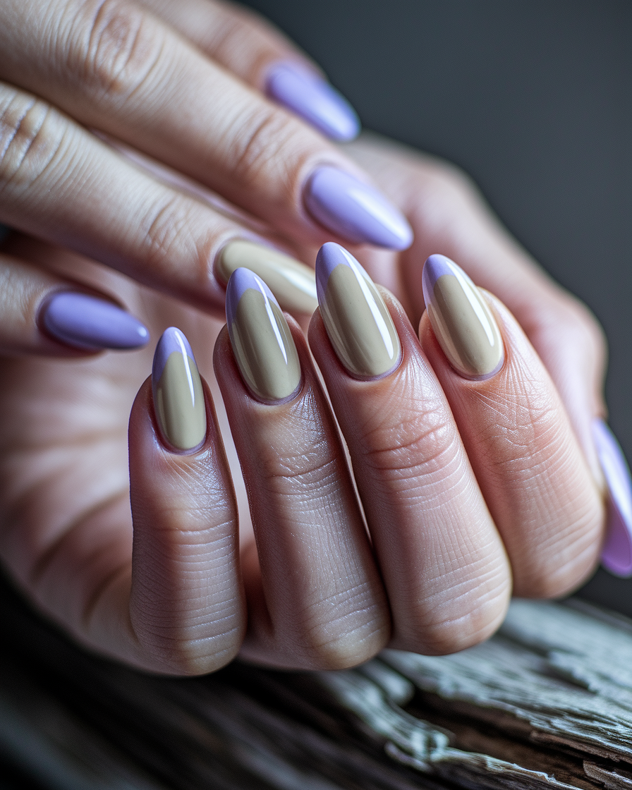 0003_2_a-close-up-photograph-captures-the-intri_qQVF1GDMRGKX_T-ckJx2-Q_NpGa7jRLT_Sn4lPbbRp54A Soft Neutral Nail Designs with a Pop of Color: The Subtle Art of Lilac and Latte Tones