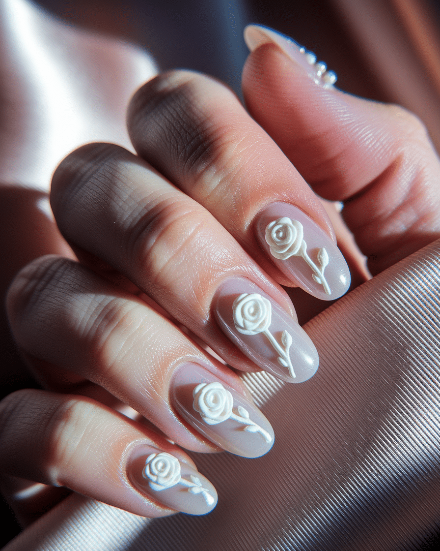 0003_2_a-close-up-photograph-of-a-beautiful-ele_Le2TzO8MQSey9UAHWq9IHQ_YbJhaFh4SUizpEoSsFfyKQ Elegant 3D Floral Nail Designs That Elevate Any Manicure Look
