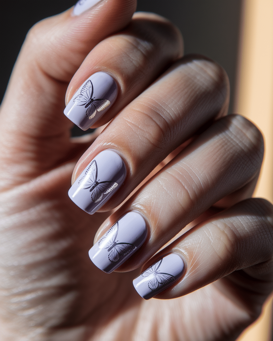 0003_2_in-a-close-up-photograph-a-delicate-hand_EE8467r2SJie7sAPwd184g__sgAQxekT7CcpaHN3iEO6g Beautiful Butterfly Nail Designs That Add a Delicate Touch to Your Manicure