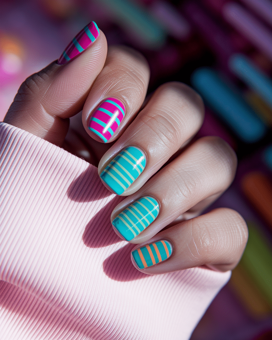 0003_3_a-close-up-photograph-captures-a-hand-ad_kg2n4h6hQ9q3IFDBodG8wA_b4HEFVHDTPutI8JKF40UnQ Colorful Stripe Nail Designs That Add a Playful Twist to Your Manicure