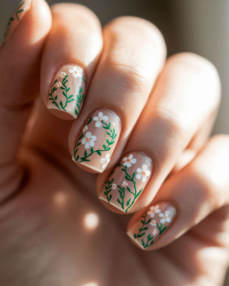 Elegant Floral Nail Designs Perfect for Summer Manicures