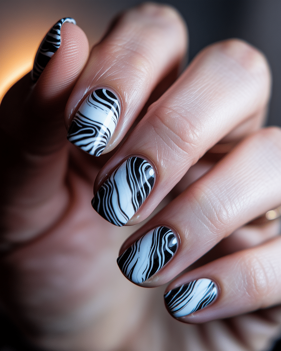 Elegant Black and White Nail Designs for a Modern Minimalist Look