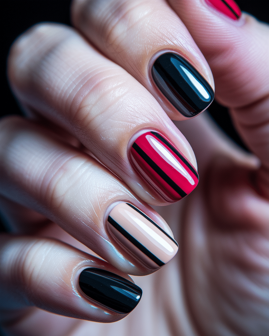 0004_3_a-close-up-photograph-captures-the-intri_c1kcZaVtQECSNzrFxdQlCA_RRCSier3TlmTUNLvtB1rnw Color Block Nail Designs That Are Bold, Trendy, and Perfect for Any Season