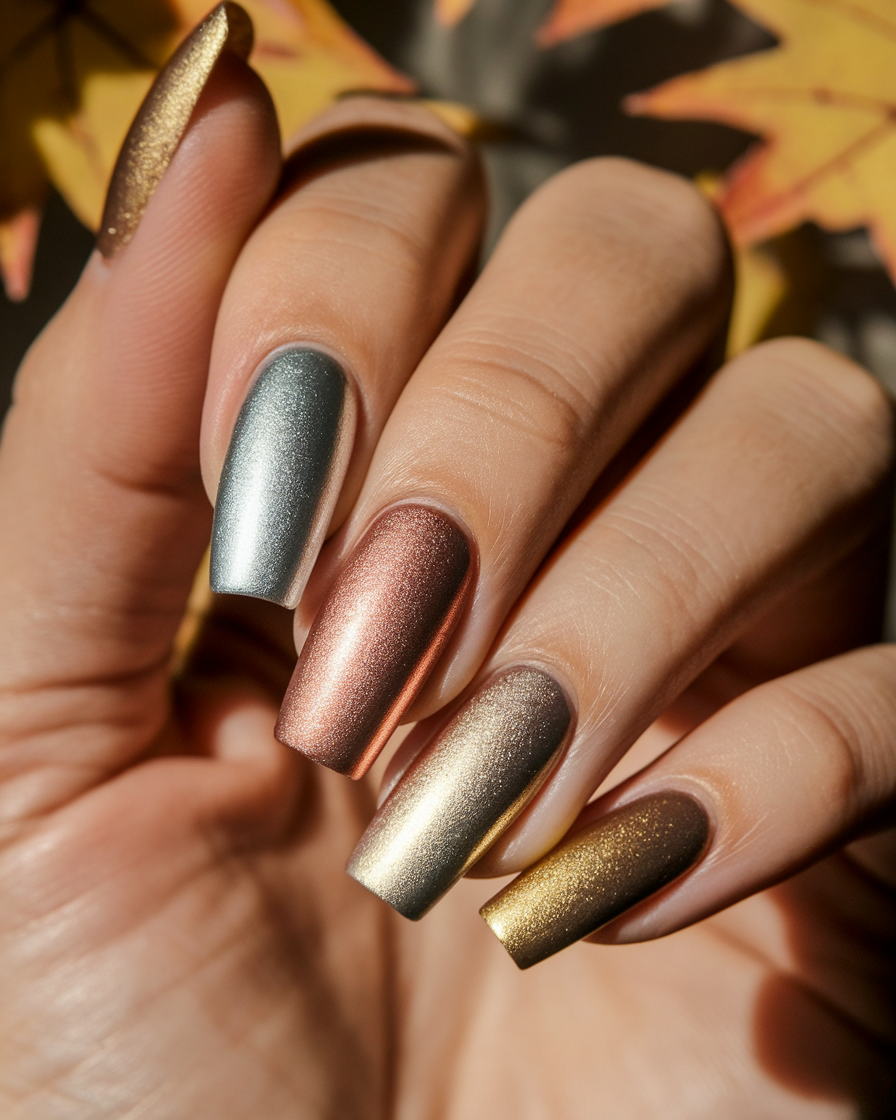 0005_1_a-close-up-photograph-of-a-beautiful-han_1fld3LwqQkmsdKmoukjWqA_wdRItFMaQAqUki-0Fw4RoQ_cover Elegant Metallic Nail Designs That Combine Gold, Silver, and Rose Gold Foils