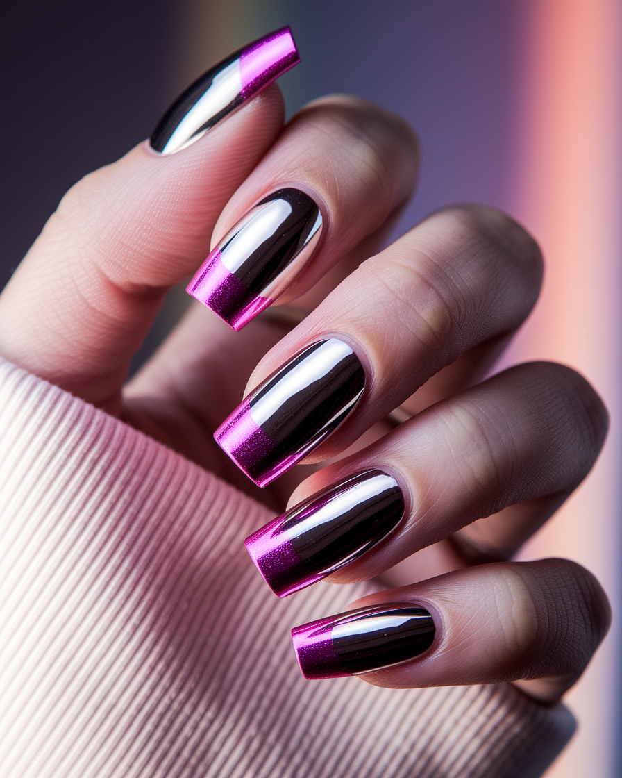 The Rise of Chrome French Tip Nails: A Trend That Combines Elegance and Edge