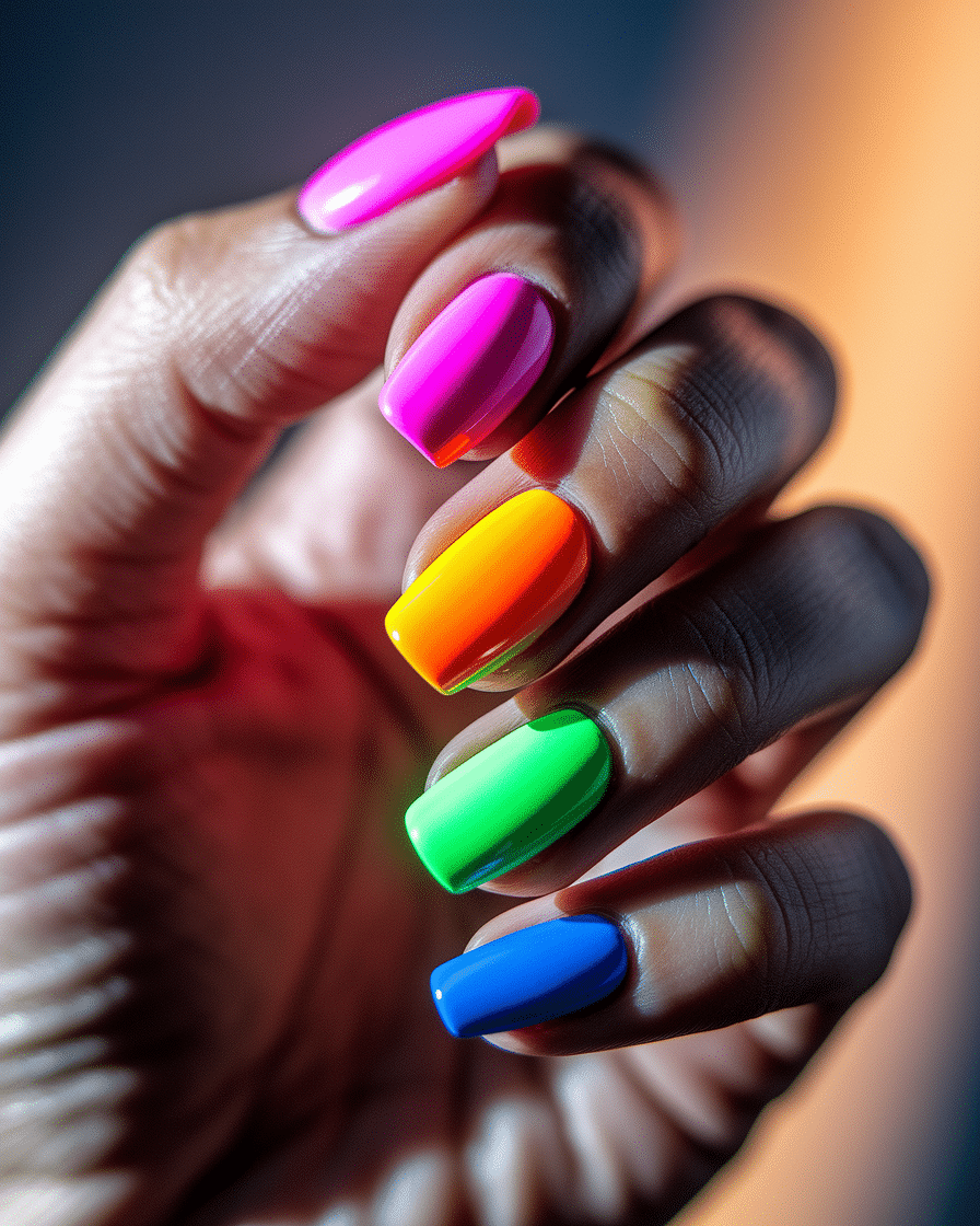 0005_2_a-close-up-photograph-captures-a-hand-wi_qG1_9QOwQgKB8mp0xabBIg_VQTv-SfxTDyX7hEtMb9WyQ Neon Aura Nail Designs That Will Make Your Manicure Stand Out