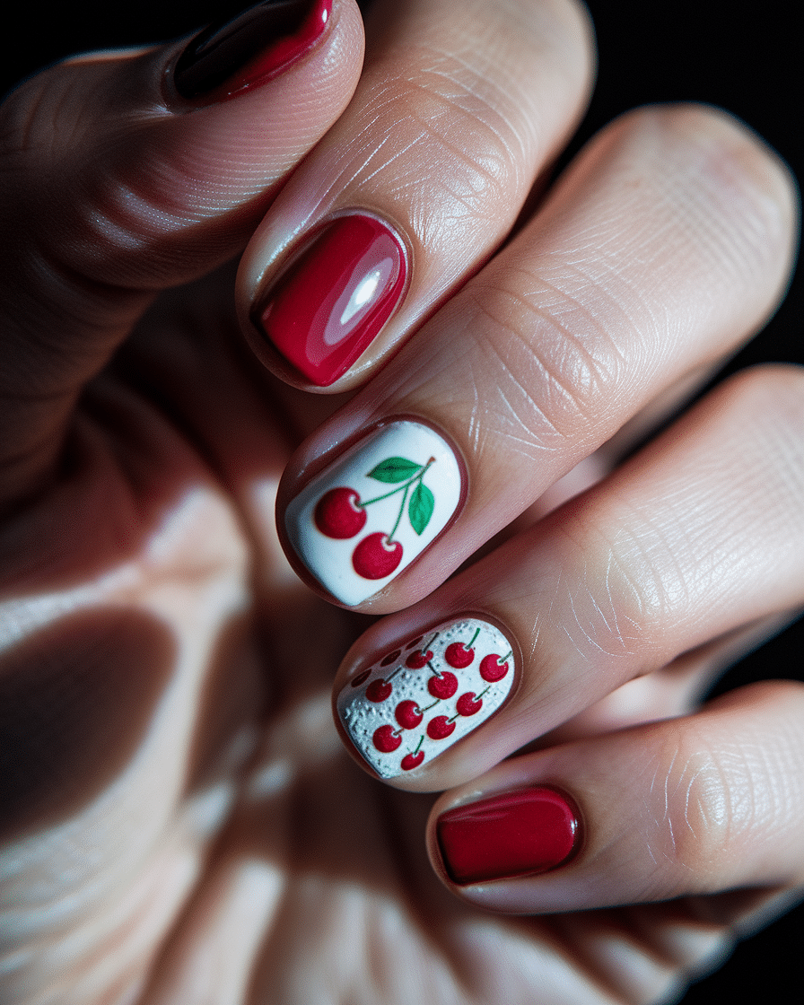 Cherry Nail Designs That Will Instantly Elevate Your Summer Manicure