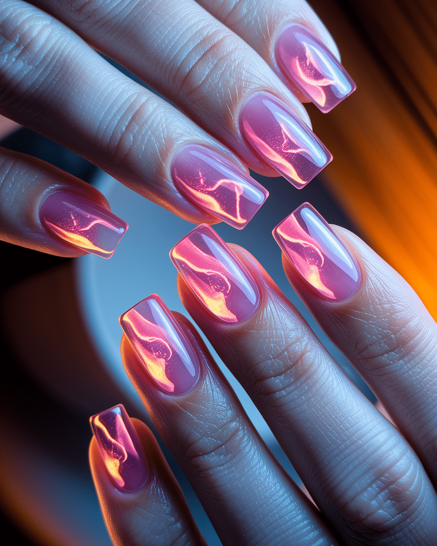 0005_2_a-close-up-photograph-captures-the-intri_gyhEzdlRS1GbLXQB1OkJkw_1yihetjvQOy07h1Xtu960A Groovy Nail Art Ideas Inspired by Retro Lava Lamp Designs
