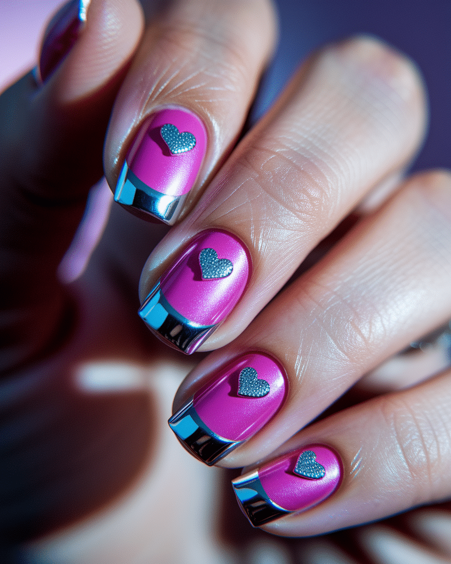 The Best Pink Chrome Nail Designs for a Glam Barbiecore Look