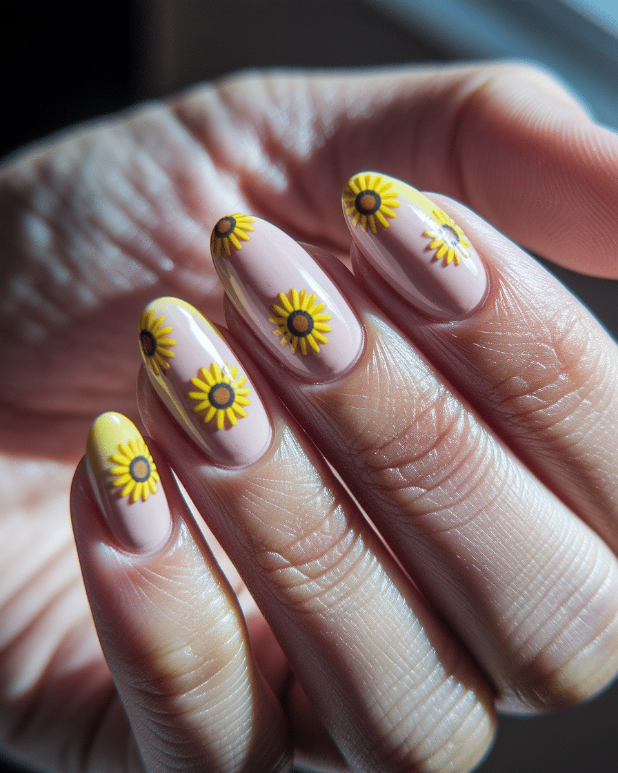 0005_3_a-close-up-photograph-captures-the-intri_seL1QCRTSUSj1wxYrcTyZA_dN3y0joLQ7O22yDAJVeCjw Bright and Beautiful Nail Designs Inspired by Sunflowers
