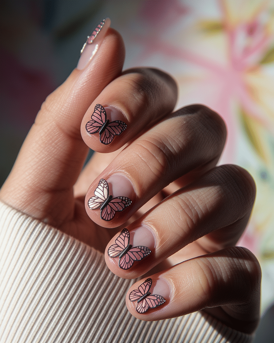 0005_3_a-close-up-photograph-of-a-beautiful-han_vCEaCiiwQRuR8YBYqIq6KA_RV-n-WrxSaeAQtzeXQd7pA Butterfly Nail Art Ideas That Will Make Your Manicure Stand Out
