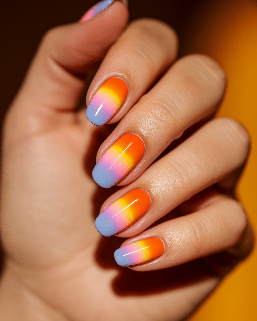 0006_1_a-close-up-photograph-of-a-hand-with-nai_0j_myrQBTkWL5H_usLZpjA_tT6HibRaTsSiBtSe-DvkrA Sunset Ombre Nail Designs That Capture the Beauty of Golden Hour