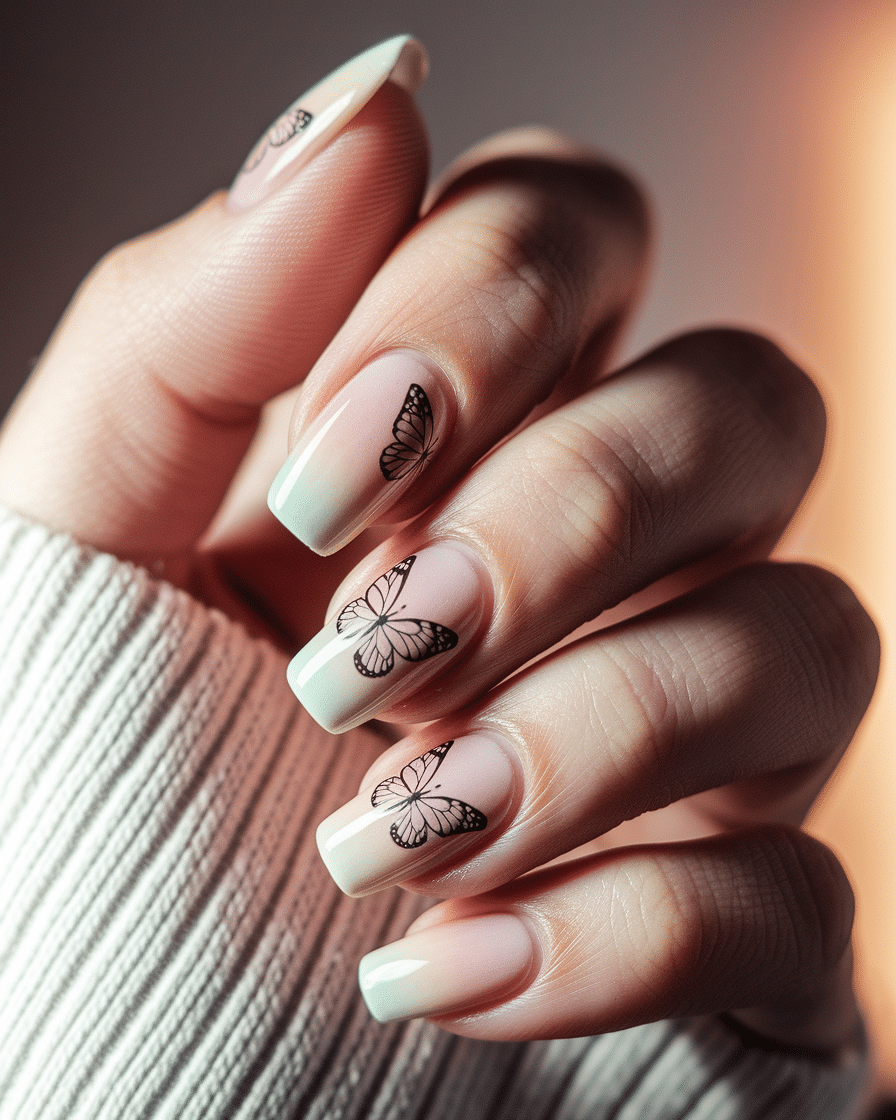 0006_2_a-close-up-photograph-captures-the-intri_VzOsW0t6RlKpO2Mg_3ro5w_u9B_ibLkQum6aG0v9304Gw_cover Butterfly Nail Art Ideas That Will Make Your Manicure Stand Out