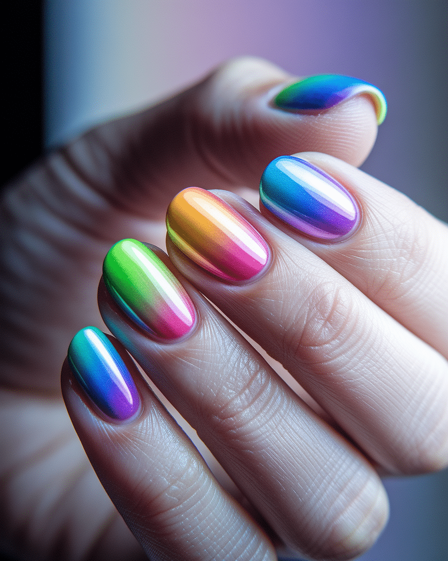 0006_2_a-close-up-photograph-captures-the-intri_bEUMhzb5QbOGfOIgPSWUvQ_wabRoRqRQPecJ03Pz80W2A_cover Bright and Trendy Nail Designs with Colorful Rainbow Tips