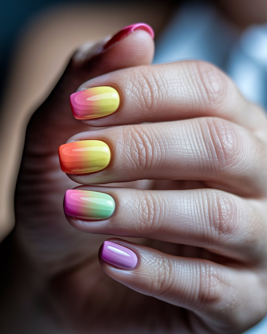 0006_2_a-close-up-photograph-captures-the-stunn_UaRyMOAhSFy-JjD9vqIUxQ_jhSZrCx6RD2DAdsGBOTB2A Ombre Gradient Nail Designs Inspired by Sunset Colors